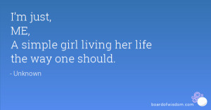 Simple Quotes About Simple Girl