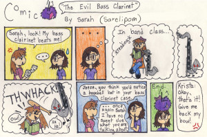 The Evil Bass Clarinet Comic by Sarelipom