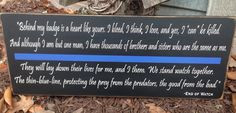 End of watch quote thin blue line Law enforcement Police Officer ...