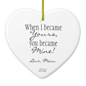 Mom quote christmas ornament