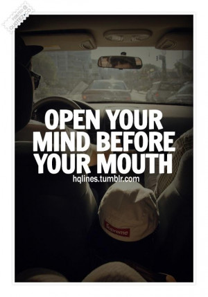 Open your mind quote