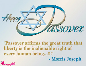 Happy Passover Greetings Quote Image Passover affirms the great truth ...