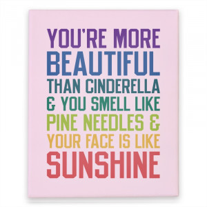 You're More Beautiful Bridesmaids Quote