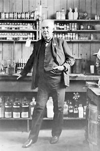 New 5x7 Photo: Inventor Thomas Edison at his Workshop