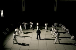 Ip Man Fight scene with 10 black belts.