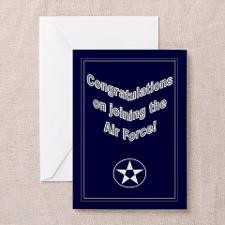 Congrats on Joining Air Force Greeting Card for