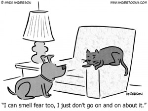 Pet Cartoon 7050: I can smell fear too, I just don’t go on and on ...