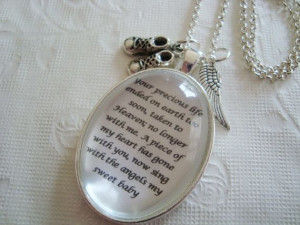 Miscarriage+memorial+pendant+necklace+loss+by+SweetlySpokenJewelry,+$ ...