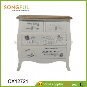painted wooden furniture antique white stamp theme