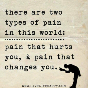 There are two types of pain. Choose wisely.