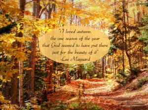 ... fall quotes. This quote from Lee Maynard about autumn is so beautiful