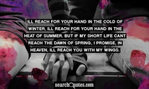 ill reach for your hand in the cold of winter ill reach for your hand ...