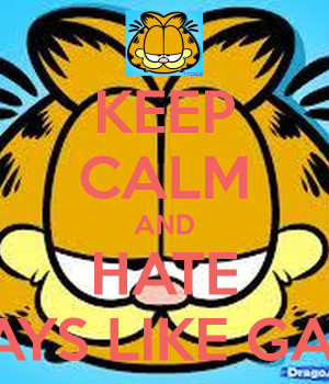 Hate Mondays Garfield Keep calm and hate mondays