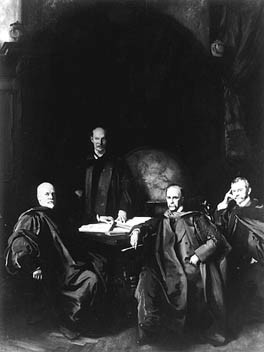 Sargent , 1905, depicts the four physicians who founded Johns Hopkins ...