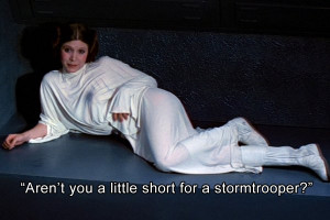 Also, maybe Leia shouldn't be making such sassy remarks to the people ...