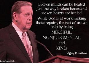 Broken minds can be healed...