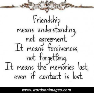 sayings and quotes about friendship memories