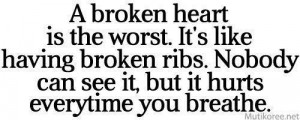 broken heart is the worst