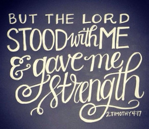 Strength in Him