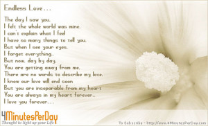 Endless Love Quotes http://www.4minutesperday.com/page/176
