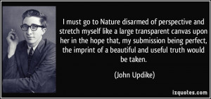 ... submission being perfect, the imprint of a beautiful and useful truth