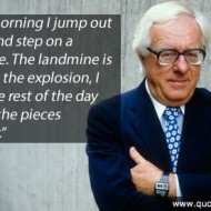Ray Bradbury Quote – Every morning I jump out of bed and step on a ...