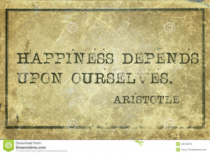 ... Greek philosopher Aristotle quote printed on grunge vintage cardboard