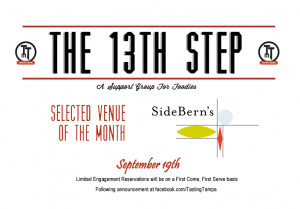 The 13th Step at Sideberns – It’s Like Food, Only Better