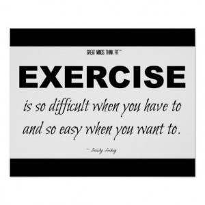 Black and White Exercise Quote for Motivation