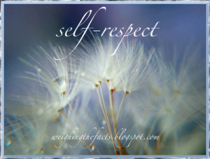having respect for others is difficult if you have no respect for ...