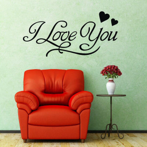 Llove-You-Wall-Decals-Quotes-Heart-Vinyl-Stickers-Home-Decor-Wall ...