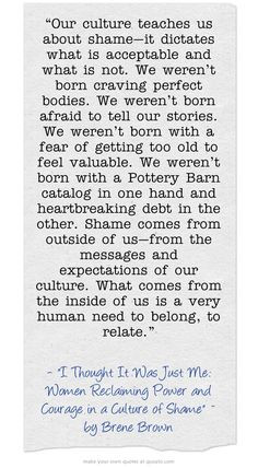brene brown shame guilt culture More