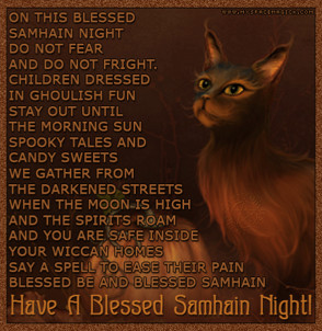 While Samhain was in progress, it was either fun, or horrid, depending ...