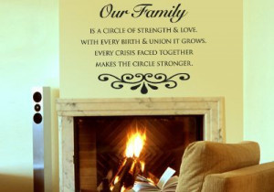 like this saying & decal. I like the Family decal idea & am trying ...