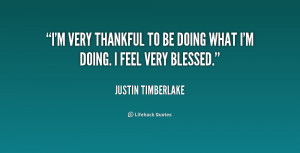 Feeling Blessed And Thankful Quotes
