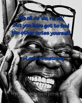Louis Armstrong. Famous Jazz musician