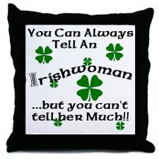 Irish Woman Throw Pillow for