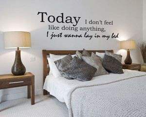 Inspiring Bedroom Wall Quote Decals