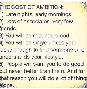 The cost of ambition: Interesting Appreciation Life, Quotes Sayings ...