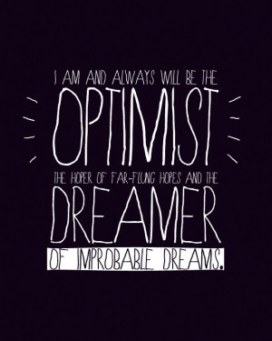 DISCOUNT - Optimist and Dreamer (Doctor Who quote - 11th Doctor) 8x10 ...