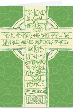 green cross quote religious st patricks day card