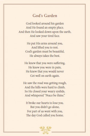 God's Garden. ~ my new favorite poem