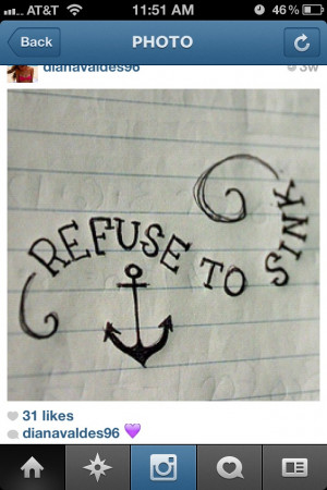Refuse to sink ~