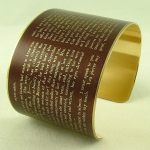 Captain Wentworth's Letter - Persuasion Literary Quote Brass Cuff ...