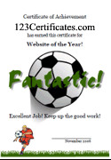 Free Printable Soccer Certificates, Soccer Awards, Soccer Certificate ...