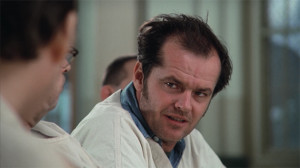 Jack Nicholson in Milos Forman's One Flew Over the Cuckoo's Nest (1975 ...