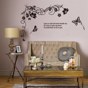 High Quality Wholesale Wall Sticker Vinyl Quotes and Sayings Home ...