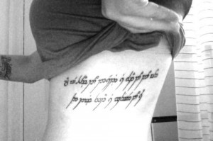 ... the time that is given to us”. (Gandalf quote) Written in Tengwar