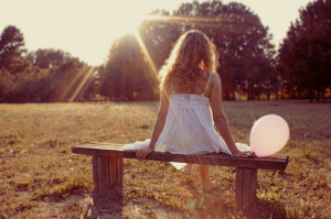 balloon, beautiful, curls, girl, hite, lonely, pretty, summer ...