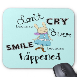 Kawaii Adorable Bunny Cartoon Inspirational Quote Mousepads
